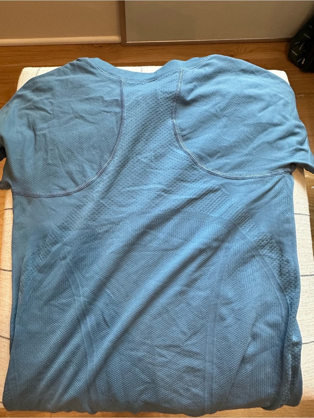 Athleta Blue Short-Sleeve Performance Tee - Picture 2 of 3